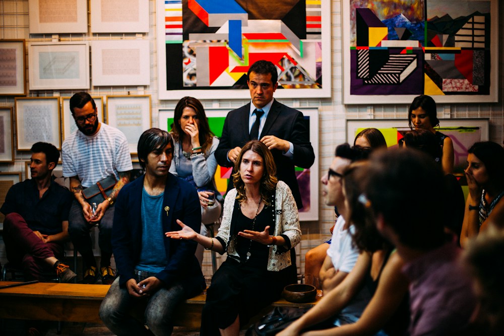 People in conversation, illustrating listening and stakeholder confidence